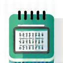Icon representing a calendar for booking.